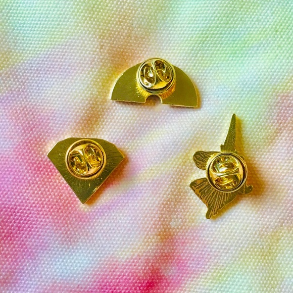 ENAMEL PINS S/3 UNICORN 🦄, RAINBOW 🌈, DIAMOND 💎 - Picture 2 of 4